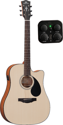 Kepma Guitars EDCE+ K10 Dreadnought Natural
