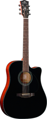 Kepma Guitars EDC+ Dreadnought Black