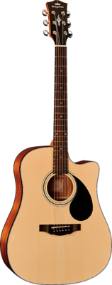 Kepma Guitars EDC+ Dreadnought Natural