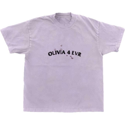 T-shirt Olivia Rodrigo Unisex: Olivia 4 Evr Brutal (Purple) (Ex-Tour) Taille L