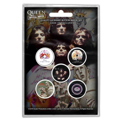 Pins Queen Button Badge Pack: Early Albums