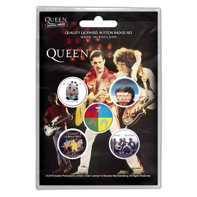 Pins Queen Button Badge Pack: Later Albums