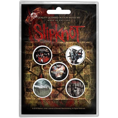 Pins Slipknot Button Badge Pack: Albums