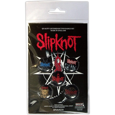 Slipknot Button Badge Pack Pins: Tribal S