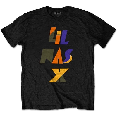 T-shirt Lil Nas X Unisex T-Shirt: Scrap Letters (Black) Taille M