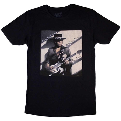 T-Shirt Stevie Ray Vaughan Unisex T-Shirt: Texas Flood Album Cover (Black) Taille XL