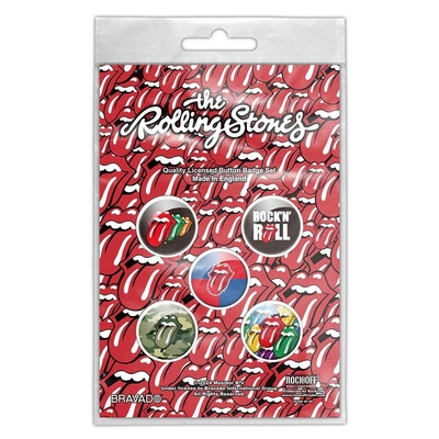 Pins The Rolling Stones Button Badge Pack: Rock