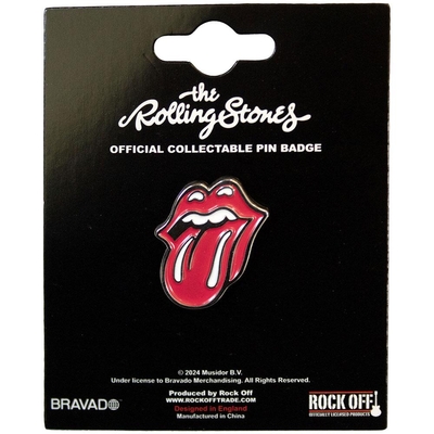 The Rolling Stones Pin Badge Pack: Classic Tongue Silver Outline