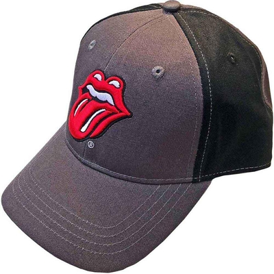 The Rolling Stones Baseball Cap: Classic Tongue (Charcoal Grey & Black)
