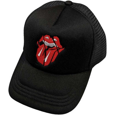 The Rolling Stones Baseball Cap: Mesh Back Cap: Hackney Diamonds Shards Logo (Black)