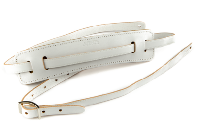 Gretsch Vintage Leather Guitar Strap, Vintage White