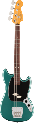 Fender American Professional Classic Mustang Bass, Rosewood Fingerboard, Faded Sherwood Green Metallic