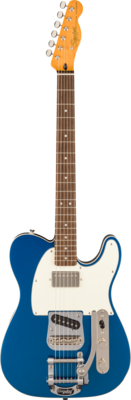 Squier Classic Vibe Custom Telecaster SH with Bigsby, Parchment Pickguard, Lake Placid Blue