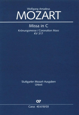 Missa in C KV 317 Krönungsmesse (SATB + piano réduction) Coronoation Mass KV317