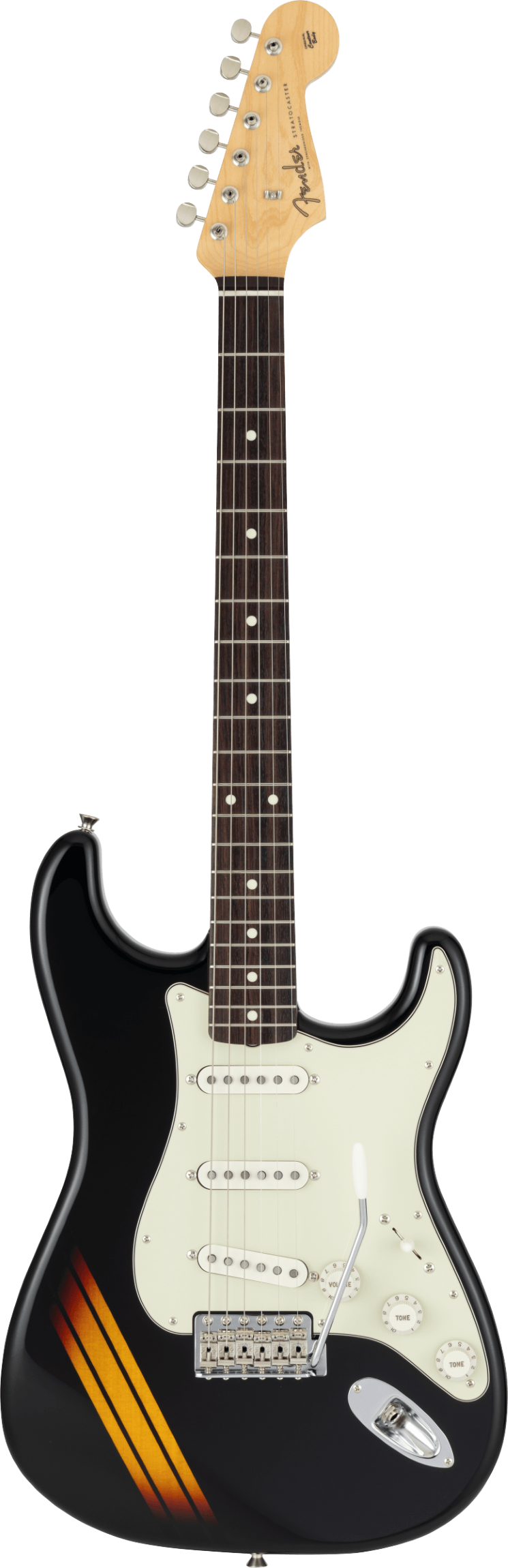 Fender Made in Japan Traditional 2025 Collection, 60s Stratocaster, Rosewood Fingerboard, Competition Black / 3-Color Sunburst