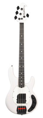 Ernie Ball Music Man Tim Commerford Artist Series Stingray Bass Fight Night White