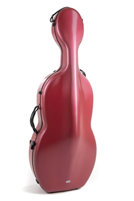 Gewa Pure Rolly Etui Polycarbonate Violoncelle 4/4 4.6 Rouge (avec roulettes)