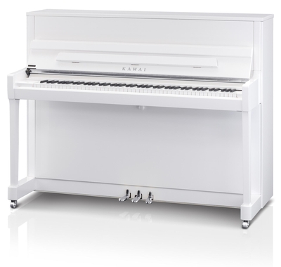 Kawai K-3 Blanc poli-brillant Chrome 122cm Occasion