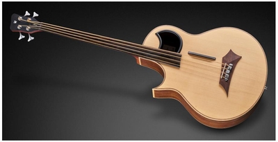 Warwick Alien, Lefthand, 4-String, Fretless - Natural Transparent Satin