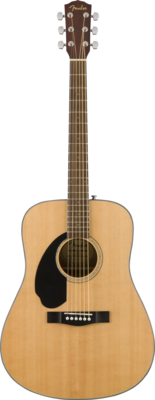 Fender CD-60S Left Hand, Walnut Fingerboard, Natural