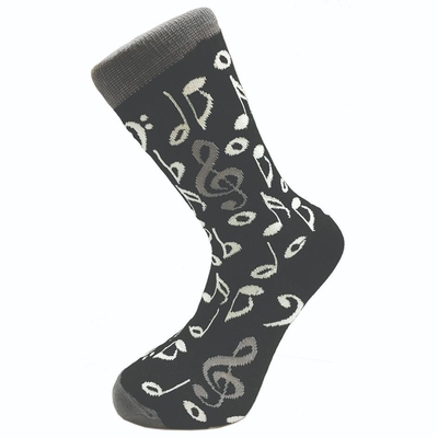Chaussettes Black and White Notation musical One Size 6-11 UK/40-45 EU