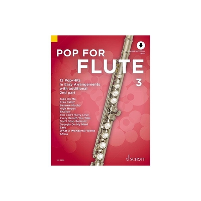 Pop For Flute Band 3 - 12 Pop-Hits in Easy Arrangements for 1 or 2 flutes