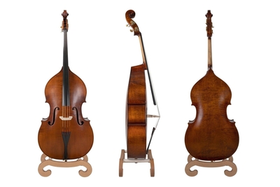 Gewa Premium Line 3/4 double bass - Solid top model, violin shape