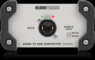 KlarkTeknik DN9630AES50 to USB 2.0 Converter with up to 48 Bidirectional Channels