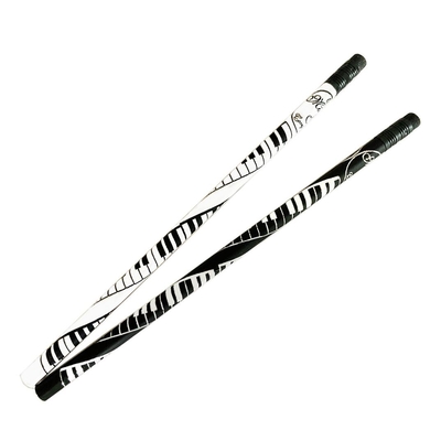 Crayon clavier en spiral (1 pièce) noir et blanc