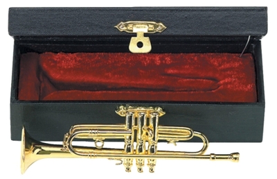 Gewa Miniature Trumpet Instrument 15cm (decoration, non-playable)