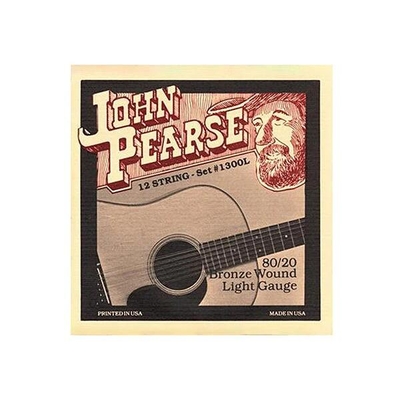 John Pearse Ac. Set 80/20 Bronze Wound 12 Strings .010 - .047 Light