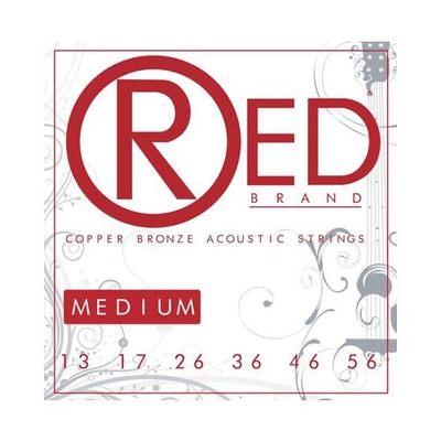 Cleartone Ac. Red Brand Acoustic Set .013-.056 Copper Bronze Medium