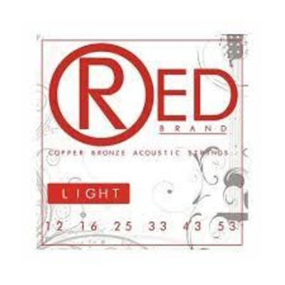 Red Brand Acoustic Set .012-.053 Copper Bronze Light