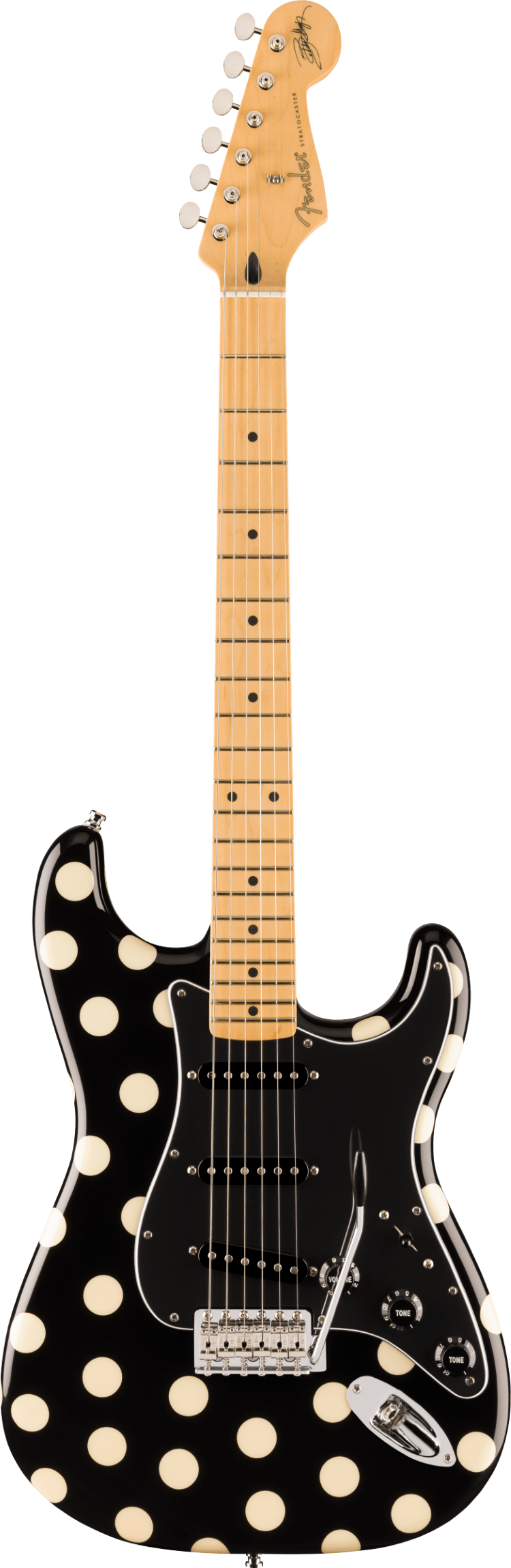 Fender Buddy Guy Standard Stratocaster, Maple Fingerboard, Polka Dot Finish