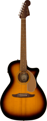 Fender Newporter Player, Walnut Fingerboard, Gold Pickguard, Sunburst