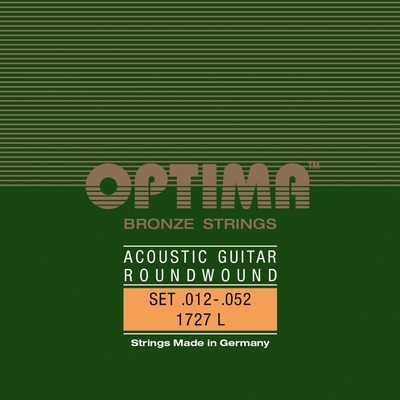 Optima Chrome/Bronze Strings Acoustic Roundwound Set .012-052