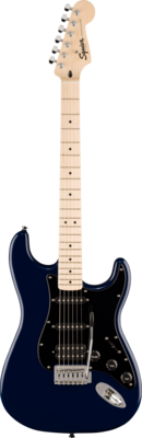 Squier Sonic Stratocaster HSS, Maple Fingerboard, Black Pickguard, Midnight Blue