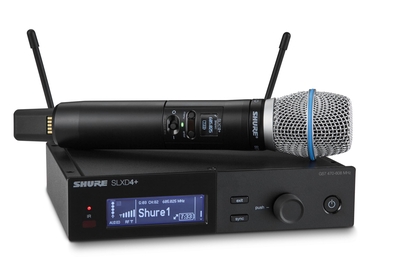 Shure SLXD24 E/B87A HF handheld transmitter system, Beta87A, G65