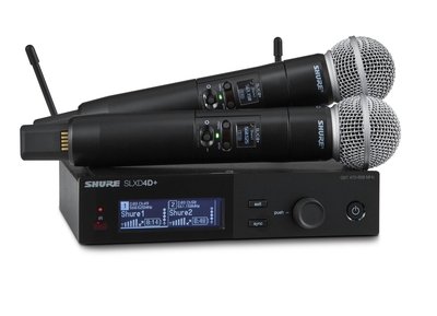 Shure SLXD24D E/58 Dual HF system, SM58, G65 transmitters