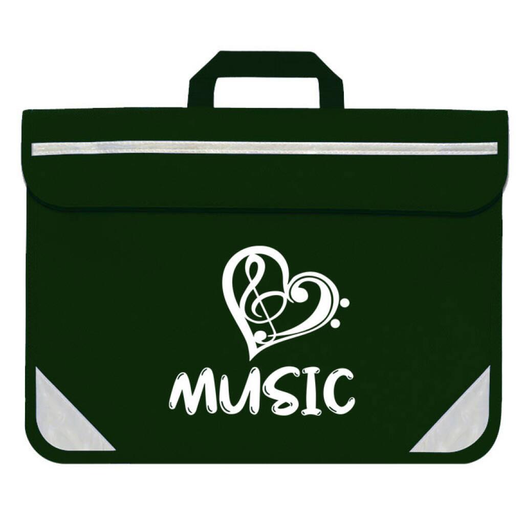 Mapac Sac à partitions - Mapac: Duo Music Bag Heart (Green)
