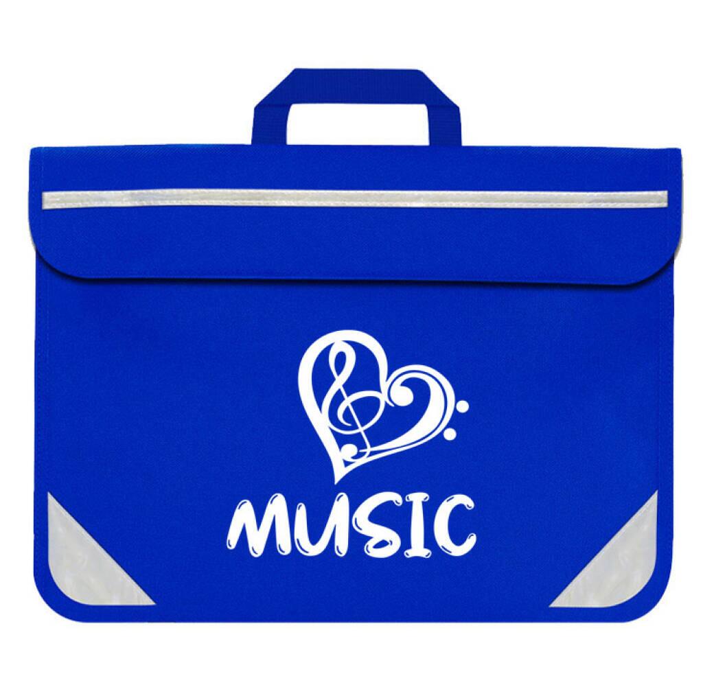 Mapac Sac à partitions - Mapac: Duo Music Bag Heart (Royal Blue)