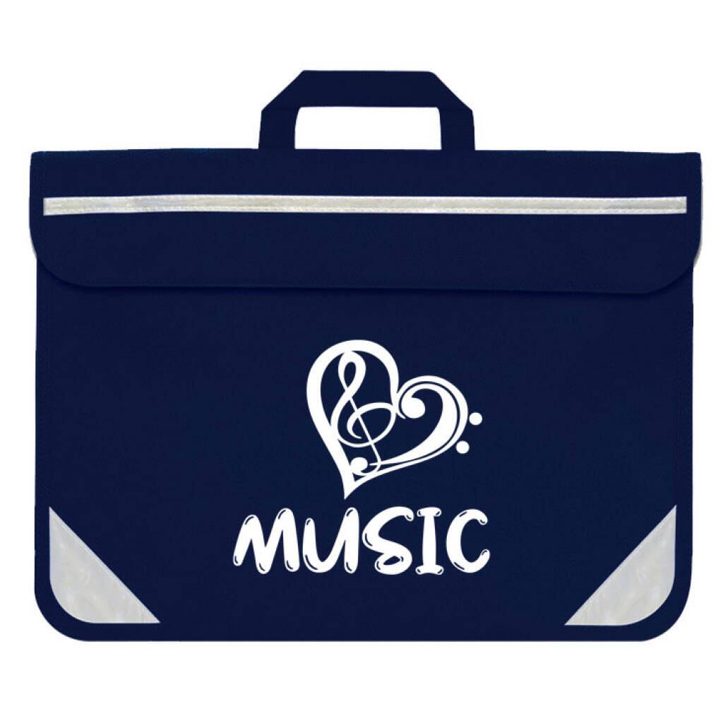 Mapac Sac à partitions - Mapac: Duo Music Bag Heart (Navy)