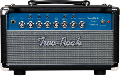 Two-Rock Studio Overdrive head, blue chassis, black bronco, silver blue smoke cloth, metal trim - 230V