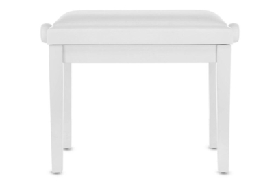 Gewa DeLuxe bench, matt white, vinyl seat
