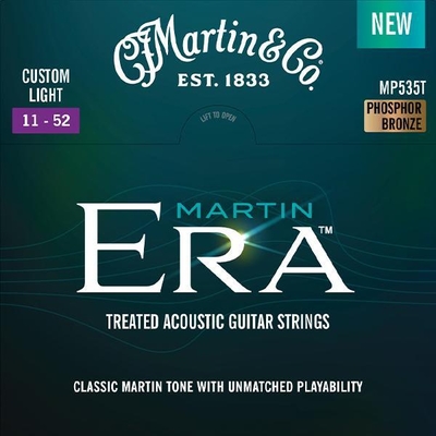 Martin & Co MP535T Era - Premium Treated Strings - 92/8 Phos. Bronze .011-.052 - Custom Light