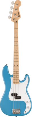 Squier Sonic Precision Bass, Maple Fingerboard, White Pickguard, California Blue