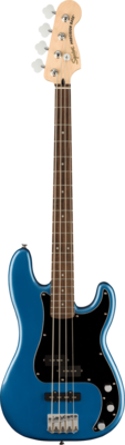 Squier Affinity Series Precision Bass PJ, Laurel Fingerboard, Black Pickguard, Lake Placid Blue