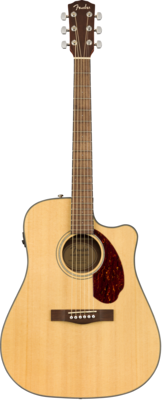 Fender CD-140SCE Dreadnought, Walnut Fingerboard, Natural w/case