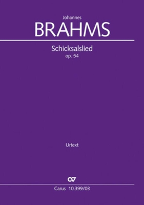 Brahms : CV 10.399/03 Schicksalslied Op. 54 (Vocal score + piano)