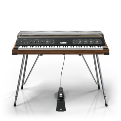 Rhodes MK8 Smoked Lid with FX Panel and walnut frame black front panel